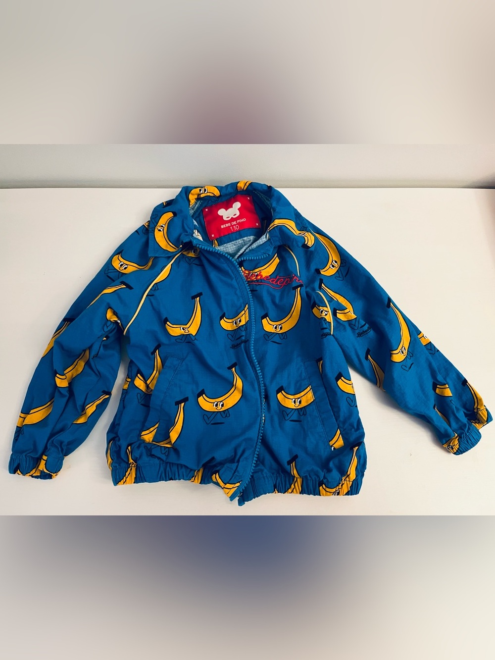 Kids Blue Banana Print Jacket - Undetermined Brand
